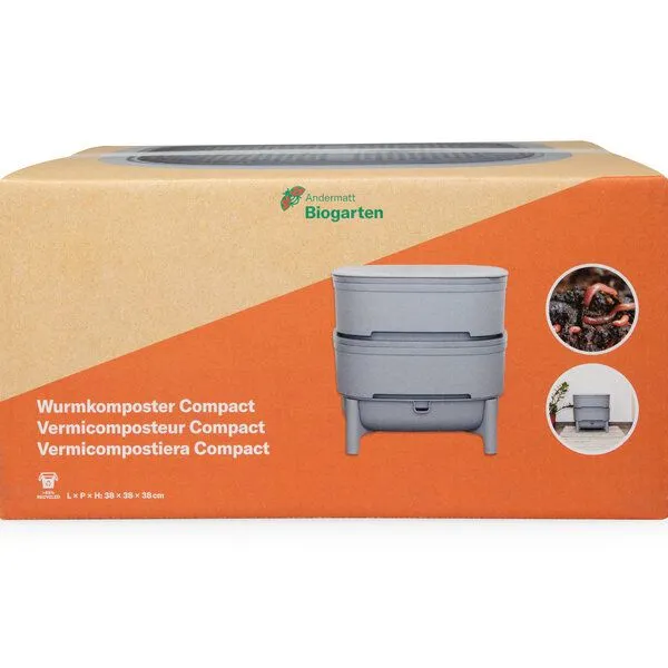 Andermatt Biogarten Andermatt Biogarten Wurmkomposter Compact – zur Verwertung von Küchenabfällen zu Dünger für Pflanzen – Produktbild 1 von 2