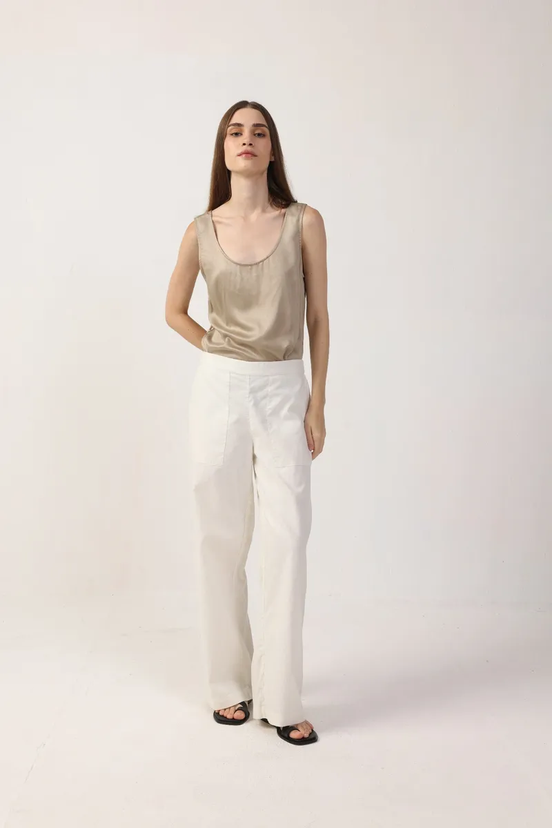 Neu Nomads Neu Nomads Damen vegan Hose Blythe White, Weiß, – Produktbild 1 von 2