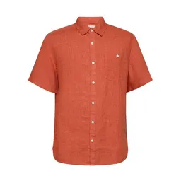 KnowledgeCotton Apparel KnowledgeCotton Apparel Regular Leinen-Shirt mit kurzen Ärmeln Hemd - GOTS/Vegan – Produktbild 1 von 1
