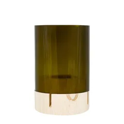 Upglassic Upglassic Weinlicht-Windlicht | Buchenholz & Upcycling-Glas | Handgefertigtes Unikat | 3 Größen wählbar – Produktbild 1 von 1