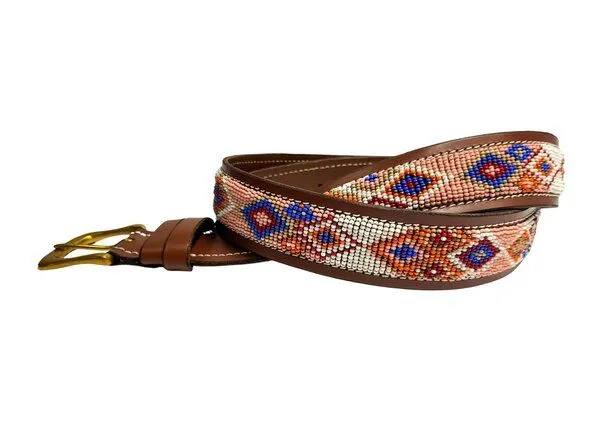 Zinj Design Zinj Design Massai Ledergürtel - San Pink Kenia - Unisex – Produktbild 2 von 4