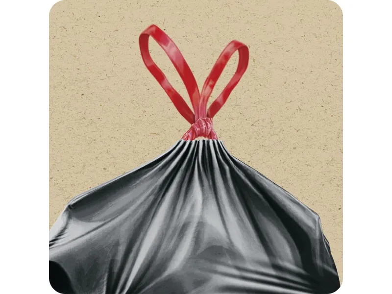 Swirl Swirl Müllbeutel mit Fixierband, reißfest & dicht, 30 l, 10 Stk. – Produktbild 6 von 6
