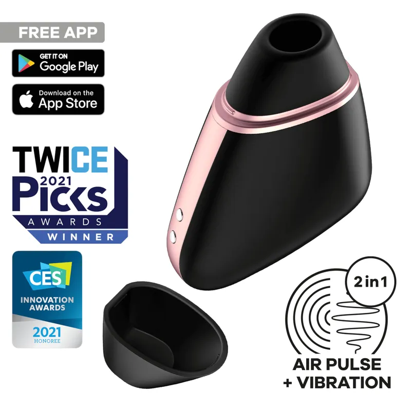 Satisfyer Satisfyer Love Triangle Connect App, 9 cm, Schwarz, – Produktbild 1 von 1