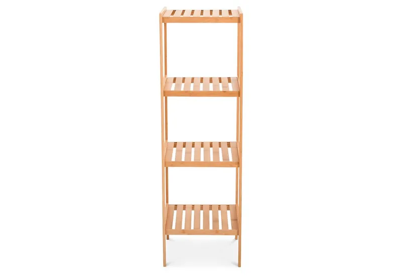 Raburg Standregal Badregal, Bambus, Keda, 4 Böden, für Bad, Küche oder Wohnraum, Beige, – Produktbild 2 von 3