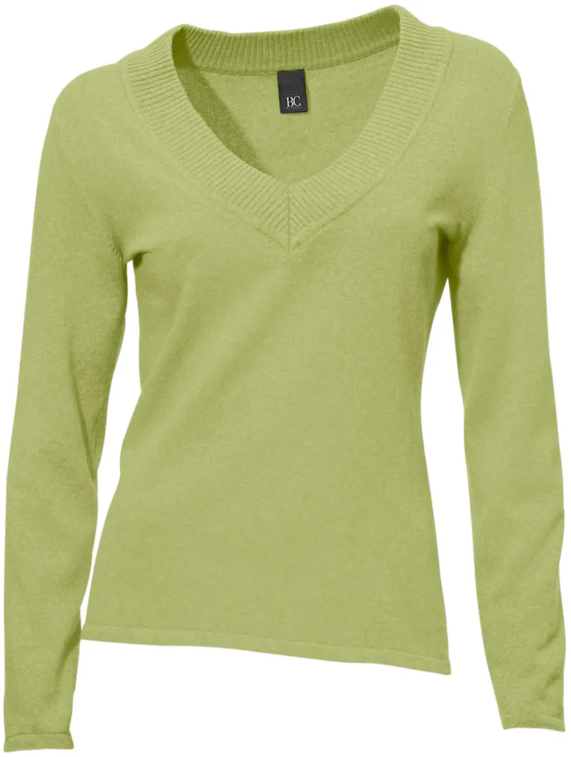 heine V-Ausschnitt-Pullover kiwi, Kiwi, – Produktbild 2 von 2