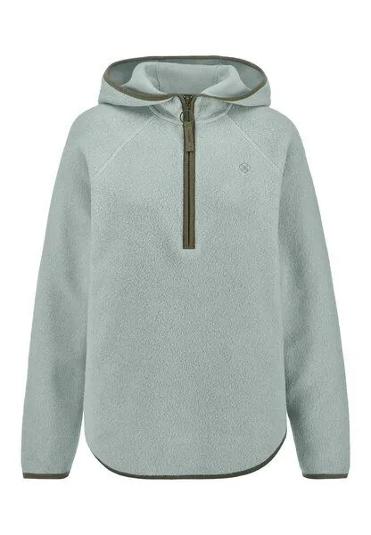hessnatur hessnatur Fleece Hoodie Relaxed ACTIVE LIGHT aus reiner Bio-Baumwolle, Mattgrün, – Produktbild 3 von 4