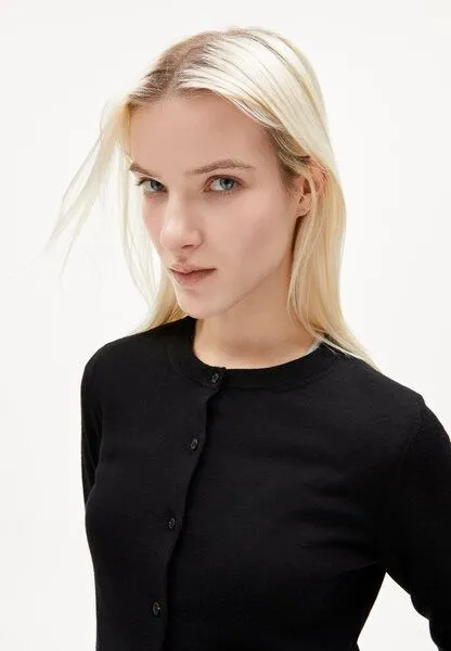 ARMEDANGELS ARMEDANGELS OPHALIAA MERINO Damen Strickjacke aus Merino-Wolle, Black, – Produktbild 3 von 4