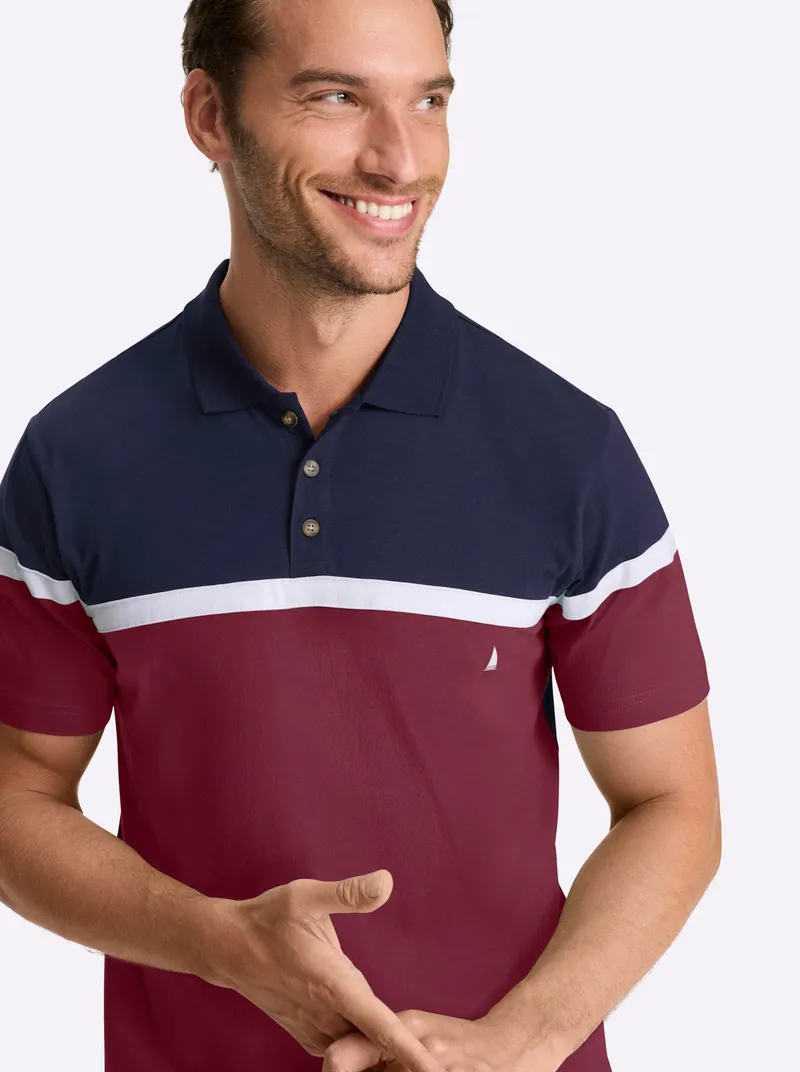 Catamaran Kurzarmshirt marine-dunkelrot, Marine-dunkelrot, – Produktbild 2 von 2