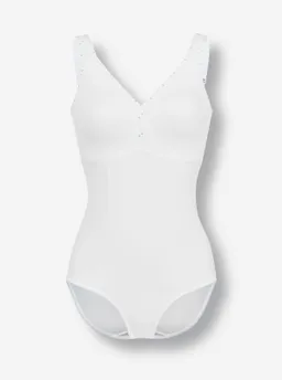 wäschepur Body ohne Bügel weiß-mint-bedruckt – Produktbild 1 von 1