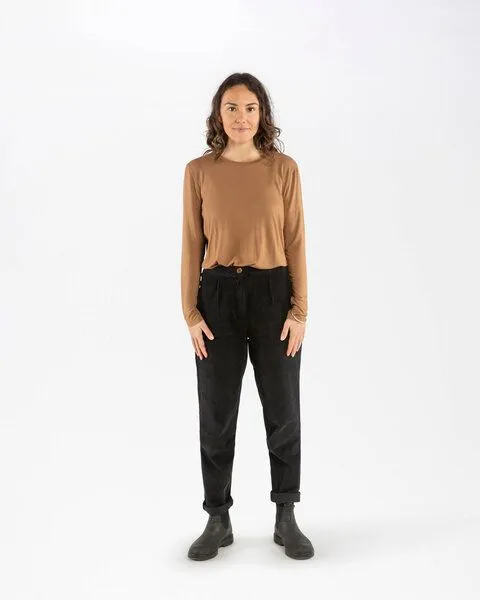 MATONA Matona Langarmshirt für Frauen aus Modal / Soft Longsleeve, Light brown, – Produktbild 3 von 4
