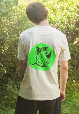 päfjes päfjes Nashorn der Brecher Fahrrad Gravel - Unisex Männer Bio T-Shirt – Produktbild 1 von 1