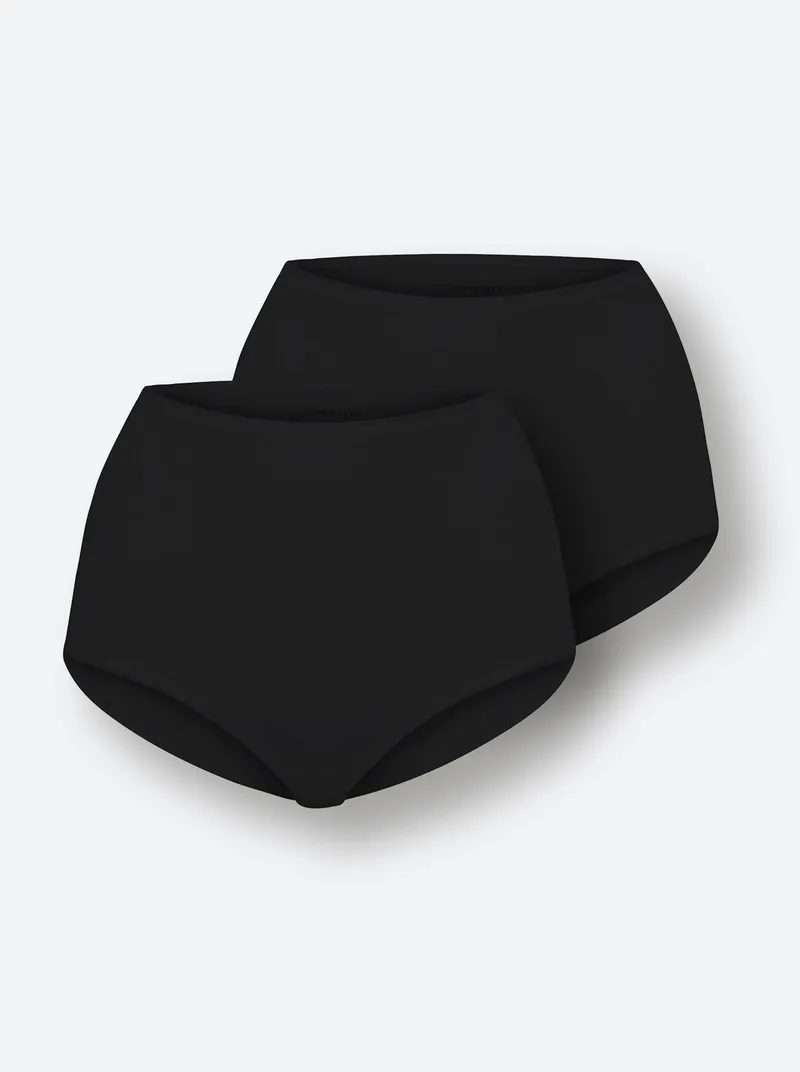 Schiesser Taillenslip schwarz, Schwarz, – Produktbild 2 von 2