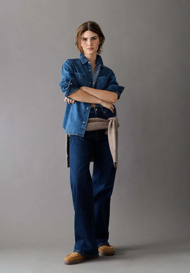 Pepe Jeans Pepe Jeans Straight-Jeans Jeans mit geradem Bein STRAIGHT JEANS UHW LEXA, Blau, – Produktbild 1 von 5