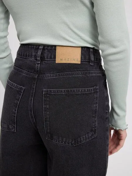 Mazine Mazine Damen Jeans im Barrel-Style aus 100% Bio-Baumwolle, Dark grey (grau), – Produktbild 3 von 4