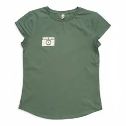 ilovemixtapes ilovemixtapes Kamera Rolled Sleeve Damen T-Shirt - – Produktbild 1 von 1