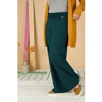 La Gitana La Gitana Lässige Hose „Enja“ aus Bio French Terry, Passform: bequem in weitem Marlene Stil – Produktbild 1 von 1