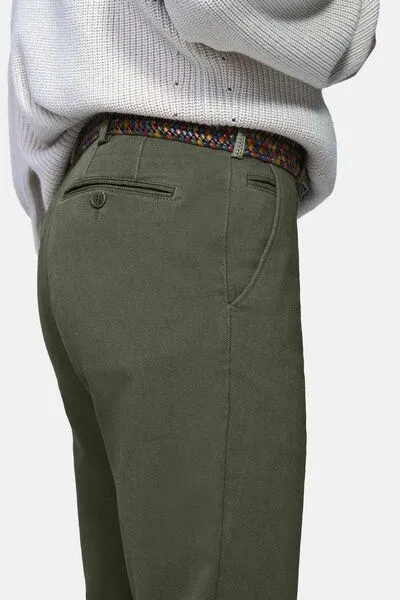 Meyer MEYER ACTIVE-Chino im Winter Twill, Grün (dunkelgrün), – Produktbild 3 von 3