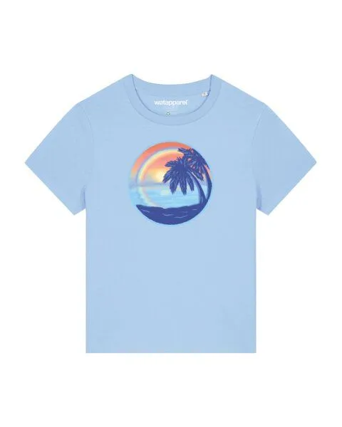 watapparel watapparel T-Shirt Frauen Sunset Rainbow, Blue soul, – Produktbild 1 von 4
