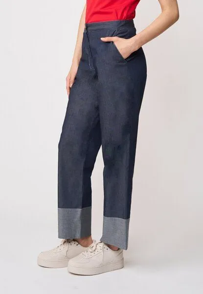 LANA Organic LANA Organic Denimhose aus Bio Baumwolle für Damen, Modell Raquel, Denim, – Produktbild 4 von 5