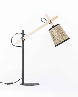 ALMUT von Wildheim ALMUT von Wildheim Schwenkbare Leselampe Tischleuchte aus Holz Lampenschirm aus Almheu – Produktbild 1 von 1