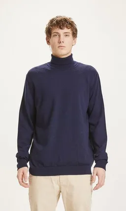 KnowledgeCotton Apparel KnowledgeCotton Apparel Rollkragenpullover - FORREST roll neck merino wool knit – Produktbild 1 von 1