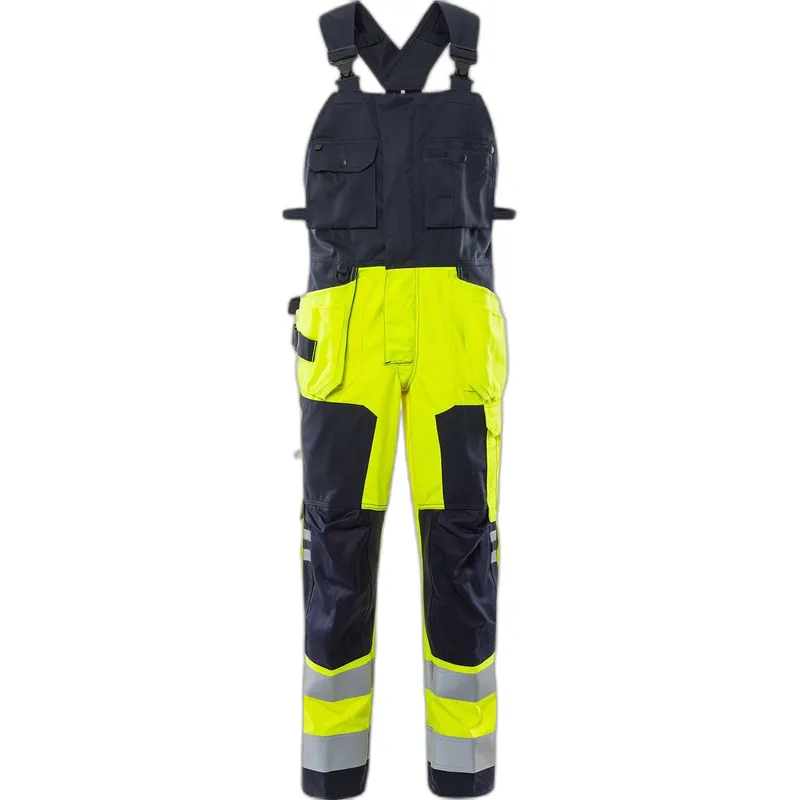 Fristads Warnschutz-Latzhose Klasse 2 Fristads 1075 ATHS, Bleu, – Produktbild 2 von 2
