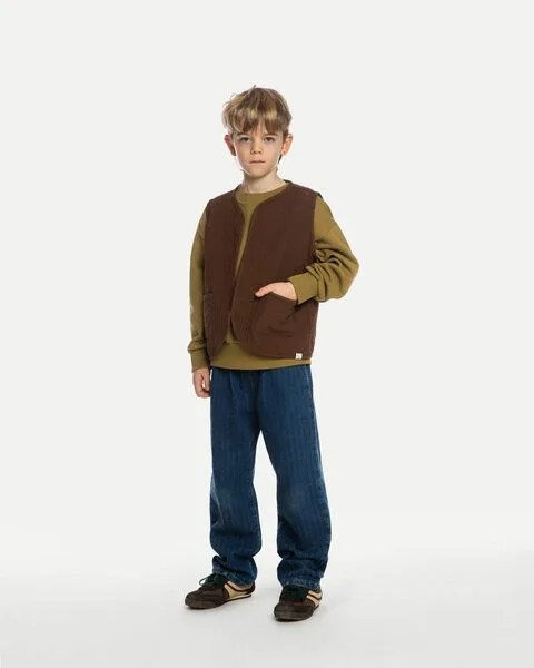 MATONA Matona Weste | Liner Vest | aus recycelter Baumwolle, Fudge, – Produktbild 3 von 4