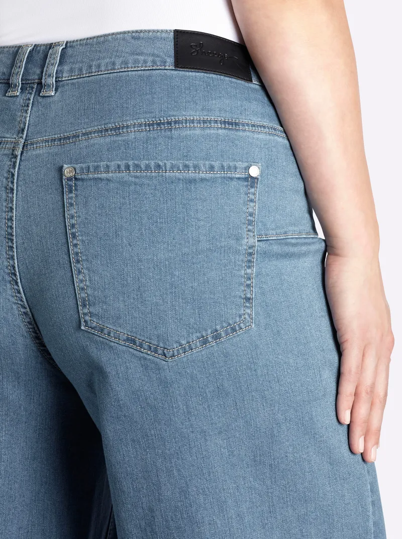 sheego Jeans blue-bleached, Blue-bleached, – Produktbild 1 von 2