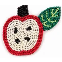 El Puente El Puente Brosche "Apfel" | Fair Trade & Handmade aus Indien – Produktbild 1 von 1