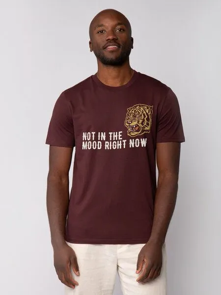 watapparel watapparel T-Shirt Unisex Not in the mood, Red brown, – Produktbild 1 von 3