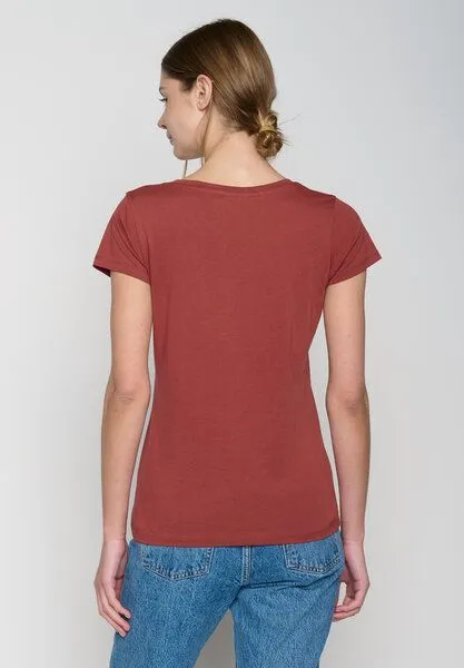 GreenBomb GREENBOMB Basic T-Shirt Loves, Dusty berry, – Produktbild 3 von 4