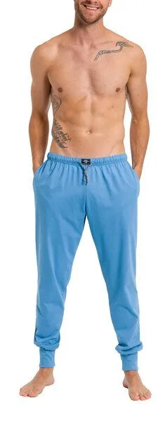 Haasis Bodywear Haasis Bodywear Herren Pyjamahose mit Bündchen, Seitentaschen, Single Jersey, Bio Baumwolle, GOTS, Horizont, – Produktbild 2 von 4