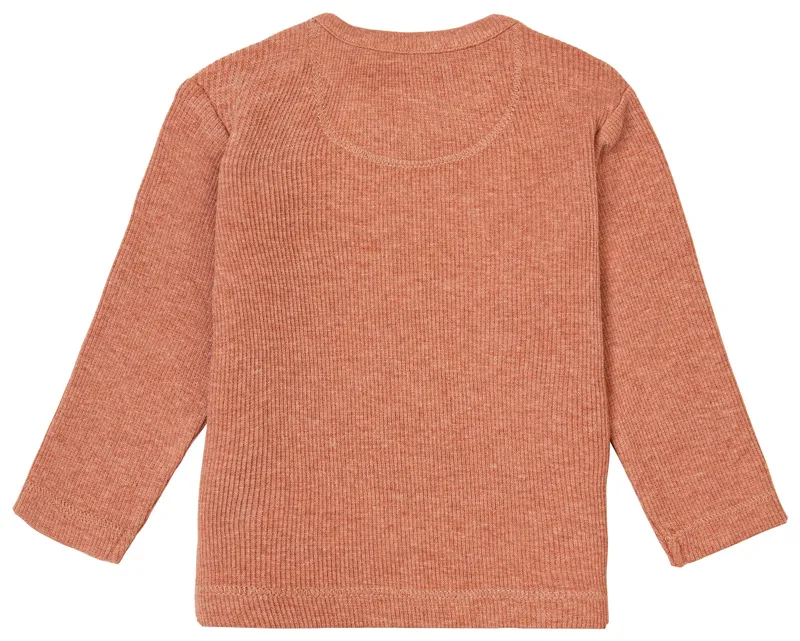 Noppies Newborn Langarmshirt Natal, Orange, – Produktbild 2 von 3