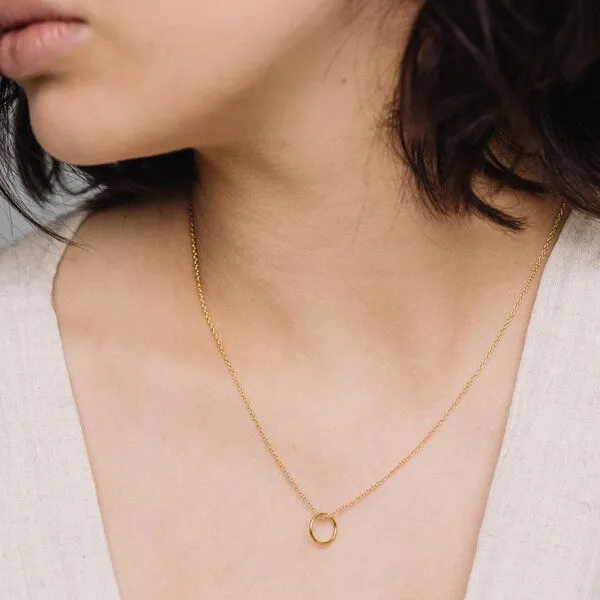 fejn jewelry fejn jewelry Kette 'medium circle', Rotgold, – Produktbild 2 von 2