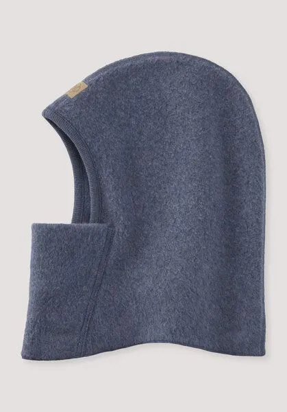 hessnatur hessnatur Fleece Kapuzenmütze aus reiner Bio-Baumwolle, Graphitblau, – Produktbild 1 von 1