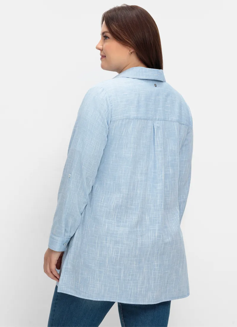 sheego Hemdbluse blau, Blau, – Produktbild 2 von 2