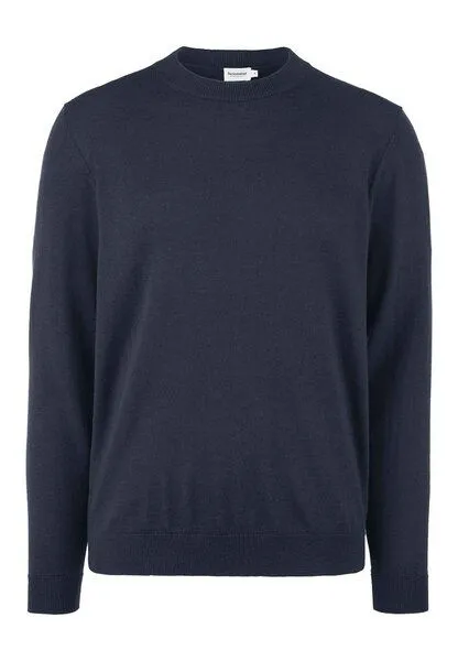 hessnatur hessnatur Pullover Regular aus reiner Bio-Merinowolle, Marine, – Produktbild 3 von 4
