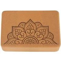 Divasya Divasya Yogablock "natural touch" aus Kork / mittlere Größe / abgerundete Ecken, Mandala, – Produktbild 1 von 1