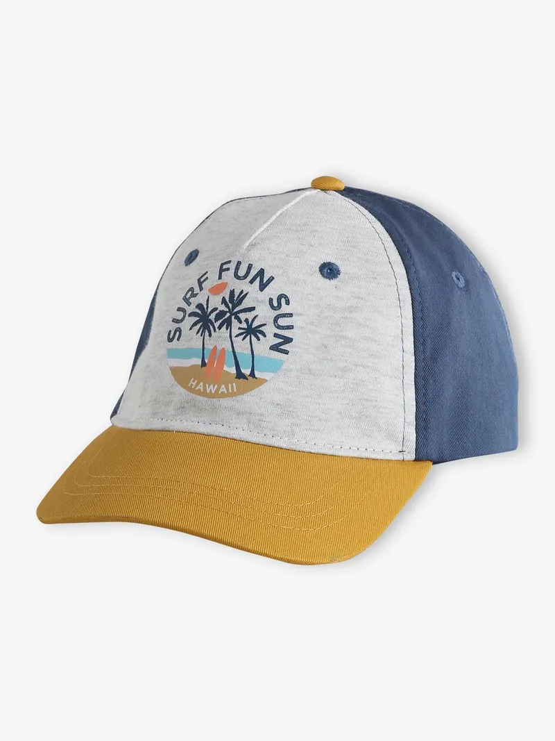 Vertbaudet Jungen Cap mit Surfer-Motiv, Petrol, – Produktbild 1 von 3