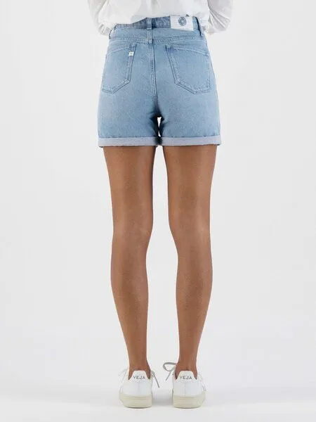 MUD Jeans MUD Jeans Damen Jeansshorts - Marilyn - aus Bio-Baumwolle, Grau (grey stone), – Produktbild 4 von 4