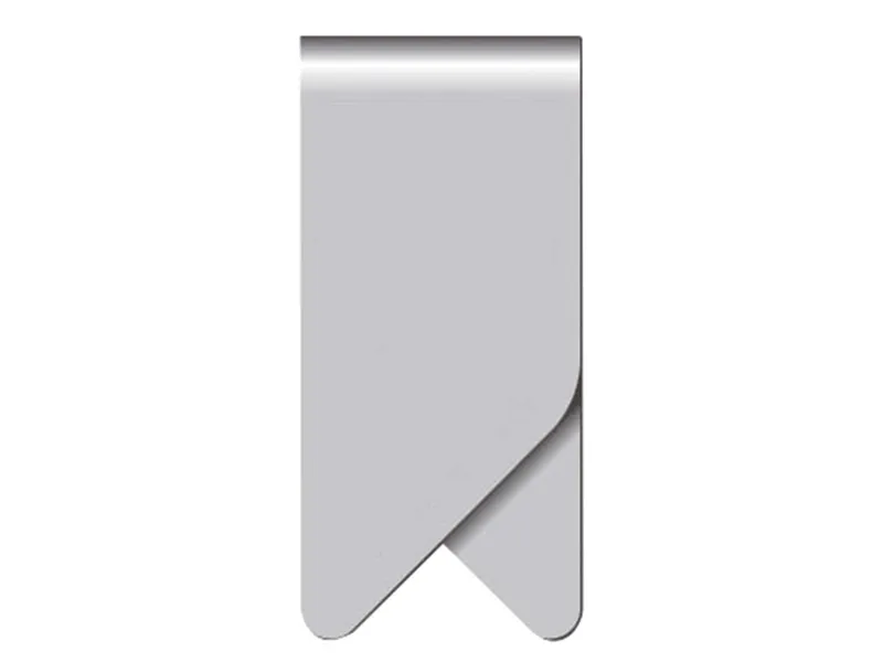 Memo Promoclip, Büroklammer aus Federstahl, blanko, silber, 29 x 14 mm, 25 Stk. – Produktbild 1 von 1