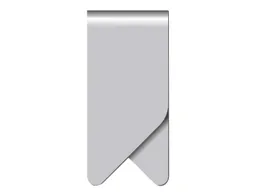 Memo Promoclip, Büroklammer aus Federstahl, blanko, silber, 29 x 14 mm, 25 Stk. – Produktbild 1 von 1