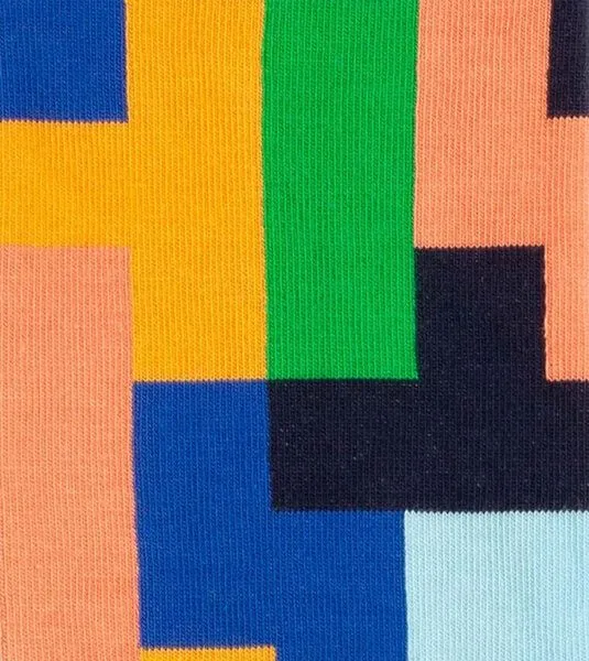 DillySocks DillySocks Socken Tetrical Vision aus Biobaumwoll-Mix, Mehrfarbig, – Produktbild 2 von 4
