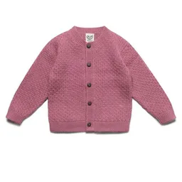 Puri Organic Puri Organic Baby Kinder Cardigan Moosstrick Baumwolle (Bio) Schurwolle – Produktbild 1 von 1