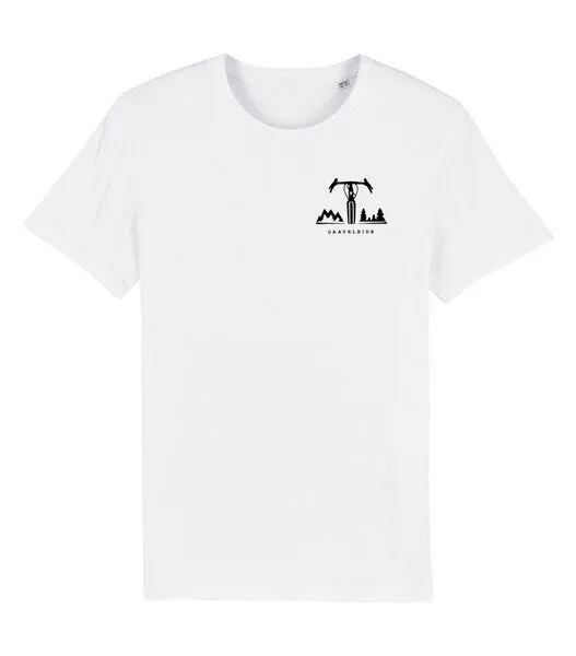 päfjes päfjes Gravelride - Gravel Brust - Fair Wear Männer T-Shirt - White – Produktbild 1 von 3