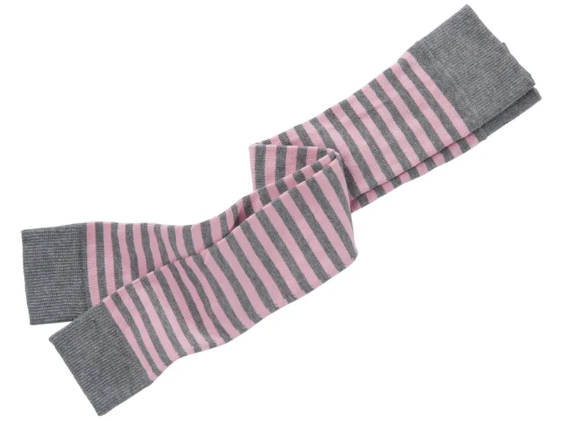 grödo Kinder Leggings Baumwolle (kbA) grau-geringelt Gr.3-4, Grau, – Produktbild 1 von 1