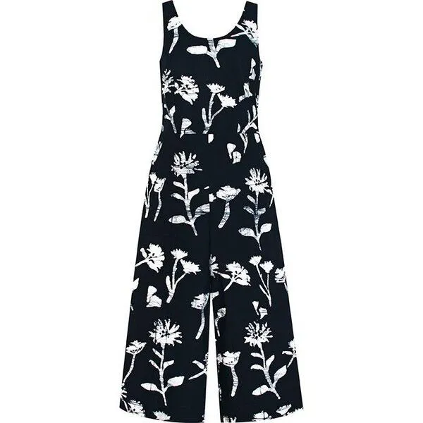 Global Mamas Global Mamas Bio Jumpsuit - Pathways, Wildflower (schwarz), – Produktbild 1 von 4