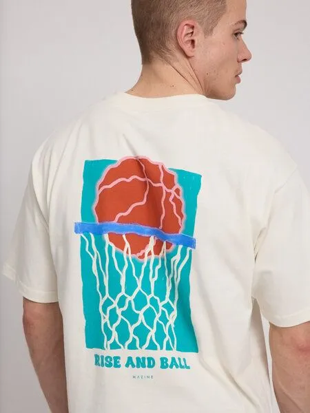Mazine Mazine T-Shirt mit Backprint in fester Haptik – Produktbild 2 von 2