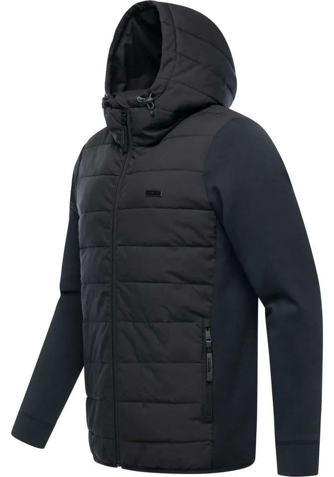 ragwear ragwear Steppjacke Rendy Tech YOUMODO Gesteppte Herren Outdoorjacke mit weichen Ärmeln, Schwarz, – Produktbild 3 von 4