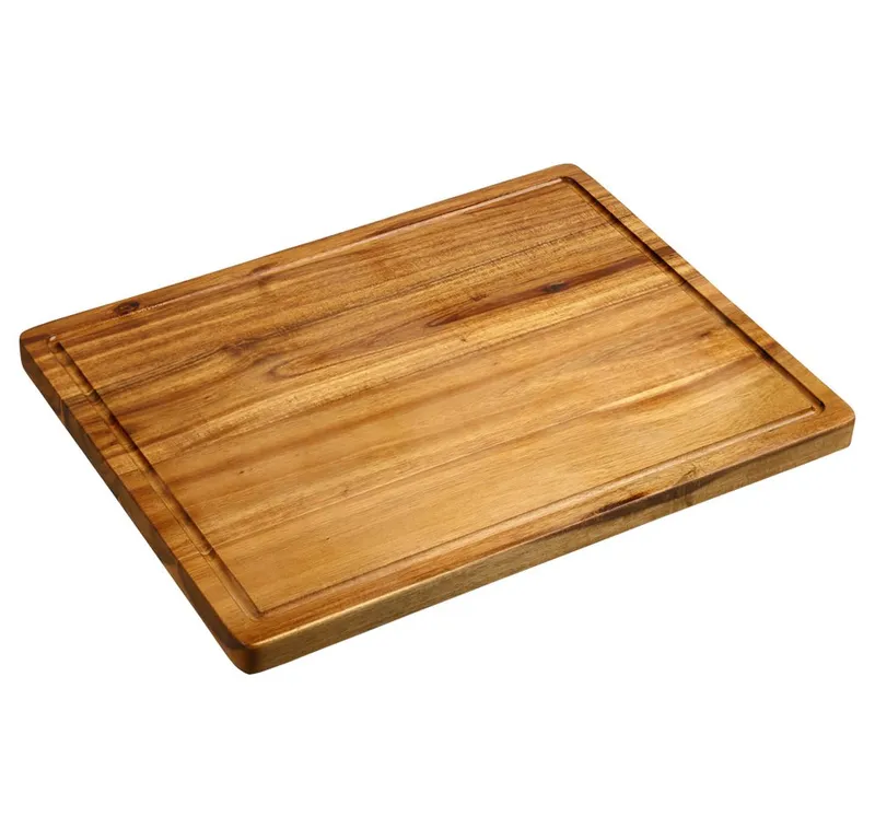 Kesper Kesper Schneidebrett Tranchierbrett, Akazie, FSC, Akazienholz, (1-St), mit Saftrille, Beige, – Produktbild 5 von 8